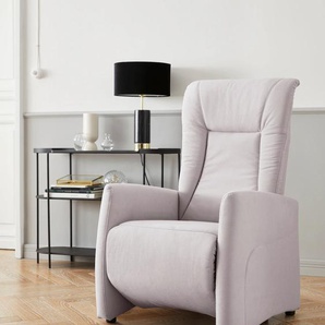 TV-Sessel SIT&MORE Melissa Sessel Gr. Soft clean, manuell verstellbar, mit Gasdruck, B/H/T: 71 cm x 113 cm x 85 cm, silberfarben (silber) Fernsehsessel und TV-Sessel