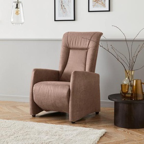 TV-Sessel SIT&MORE Melissa Sessel Gr. Flachgewebe, manuell verstellbar, mit Gasdruck, B/H/T: 71 cm x 113 cm x 85 cm, braun (haselnuss) Fernsehsessel und TV-Sessel wahlweise elektrisch oder manuell verstellbar, optional Aufstehhilfe