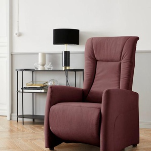 TV-Sessel SIT&MORE Melissa Sessel Gr. Soft clean, manuell verstellbar, mit Gasdruck, B/H/T: 71 cm x 113 cm x 85 cm, rot (bordeaux) Fernsehsessel und TV-Sessel wahlweise elektrisch oder manuell verstellbar, optional Aufstehhilfe