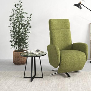 TV-Sessel SIT&MORE Sessel Gr. Flachgewebe, elektrisch verstellbar-mit kabelgebundener Fernbedienung-mit 2 Motoren und ASH und Akku, B/H/T: 71 cm x 110 cm x 82 cm, grün (olive) Fernsehsessel und TV-Sessel wahlweise mit 2 Motoren Akku Aufstehhilfe