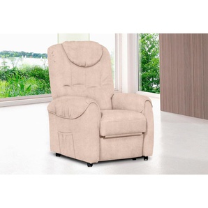 TV-Sessel SIT&MORE Sessel Gr. Luxus-Microfaser ALTARA NUBUCK, manuell verstellbar, ohne Funktion, B/H/T: 75 cm x 110 cm x 92 cm, beige (creme) Fernsehsessel und TV-Sessel Sessel wahlweise manuell verstellbar oder mit Motor Aufstehhilfe