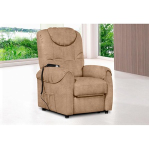 TV-Sessel SIT&MORE Sessel Gr. Luxus-Microfaser ALTARA NUBUCK, mit Motor, ohne Funktion, B/H/T: 75 cm x 110 cm x 92 cm, braun (café) Fernsehsessel und TV-Sessel Sessel wahlweise manuell verstellbar oder mit Motor Aufstehhilfe