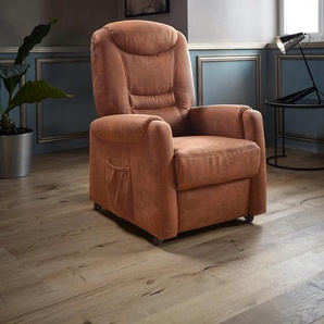 TV-Sessel SIT&MORE Tamworth Sessel Gr. Luxus-Microfaser, 2-motorig-mit Aufstehhilfe, Aufstehhilfe, B/H/T: 76 cm x 115 cm x 78 cm, braun (cognac) Fernsehsessel und TV-Sessel Sessel in Größe L, wahlweise mit Motor Aufstehhilfe
