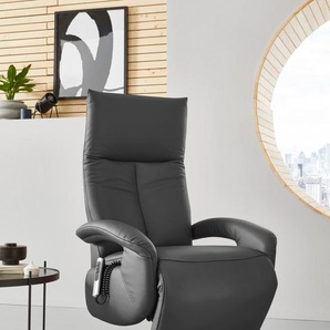 TV-Sessel SIT&MORE Tycoon Sessel Gr. NaturLEDER, mit 2 Motoren, Akku und Aufstehhilfe, Größe XL, Drehfunktion, B/H/T: 74 cm x 117 cm x 85 cm, schwarz Fernsehsessel und TV-Sessel wahlweise manuell, mit zwei Motoren oder Akku