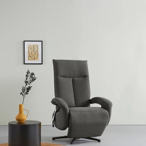 TV-Sessel SIT&MORE Tycoon Sessel Gr. Olympia EASY CLEAN, manuell-Größe M, B/H/T: 74 cm x 112 cm x 82 cm, grau Fernsehsessel und TV-Sessel wahlweise manuell, mit zwei Motoren oder Akku 2