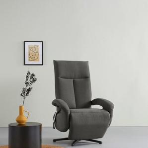 TV-Sessel SIT&MORE Tycoon Sessel Gr. Olympia EASY CLEAN, mit 2 Motoren-mit Akku-Größe M, B/H/T: 74 cm x 112 cm x 82 cm, grau Fernsehsessel und TV-Sessel wahlweise manuell, mit zwei Motoren oder Akku 2