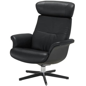 Relaxsessel aus Leder Timeout ¦ schwarz ¦ Maße (cm): B: 80 H: 101 T: 81.0