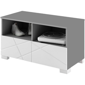 TV Unterteil - grau - Materialmix - 100 cm - 55,8 cm - 50 cm | Möbel Kraft