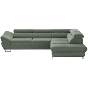 Twist Ecksofa Fabio - grün - Materialmix - 280 cm - 69 cm - cm 235,0 | Möbel Kraft