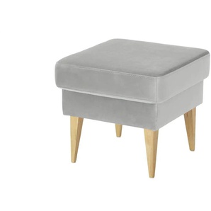 Twist Hocker aus Samt Taco - grau - Materialmix - 49 cm - 45 cm - cm 49,0 | Möbel Kraft