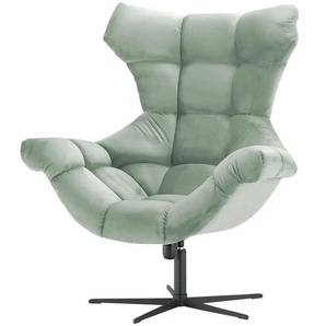 Twist Sessel aus Samt Sensi - grün - Materialmix - 103 cm - 119 cm - cm 84,0 | Möbel Kraft