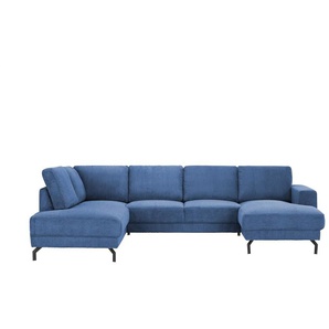 Twist Wohnlandschaft aus Cord Brazil - blau - Materialmix - 303 cm - 78 cm - cm 200,0 | Möbel Kraft