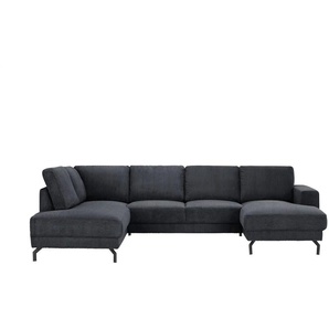 Twist Wohnlandschaft aus Cord Brazil - schwarz - Materialmix - 303 cm - 78 cm - cm 200,0 | Möbel Kraft