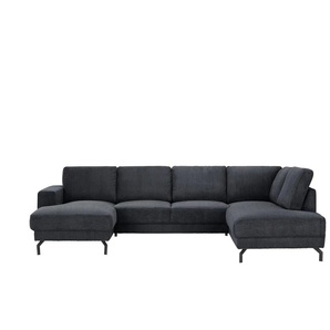 Twist Wohnlandschaft aus Cord Brazil - schwarz - Materialmix - 303 cm - 78 cm - cm 200,0 | Möbel Kraft
