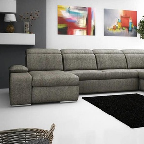Twist Wohnlandschaft aus Flachgewebe Avilla - braun - Materialmix - 355 cm - 86 cm - cm 234,0 | Möbel Kraft