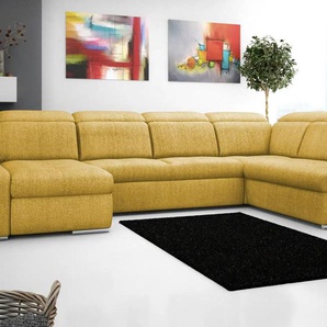 Twist Wohnlandschaft aus Flachgewebe Avilla - gelb - Materialmix - 355 cm - 86 cm - cm 234,0 | Möbel Kraft