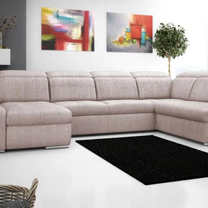 Twist Wohnlandschaft aus Flachgewebe Avilla - rosa/pink - Materialmix - 355 cm - 86 cm - cm 234,0 | Möbel Kraft