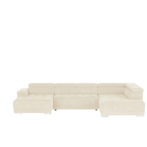 Twist Wohnlandschaft aus Mikrofaser Campo - weiß - Materialmix - 374 cm - 101 cm - cm 220,0 | Möbel Kraft