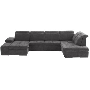 Twist Wohnlandschaft Avilla - schwarz - Materialmix - 355 cm - 86 cm - cm 234,0 | Möbel Kraft