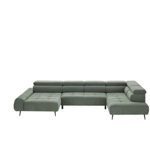 Twist Wohnlandschaft Mavel - grün - Materialmix - 367 cm - 93 cm - cm 208,0 | Möbel Kraft