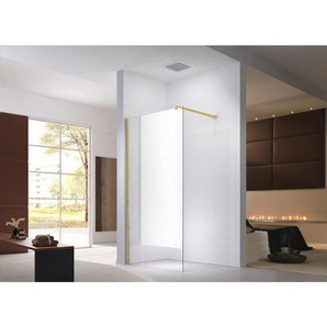 Typ-GD] 40x200 cm Walk in Duschabtrennung - Dusche inkl. Alu-Profil in Gold - Glaszentrum Hagen