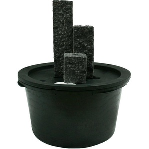 Ubbink Gartenbrunnen Modena, 12 cm Breite, Wasserbecken BxT: 68x68 cm, (Komplett-Set), Naturstein Granit