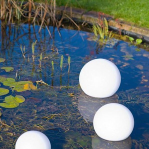 Ubbink LED Gartenleuchte MultiBright Solar Float 30, Ein-/Ausschalter, LED fest integriert, Farbwechsler, Kaltweiß, RGB, für Garten, Teich oder Pool