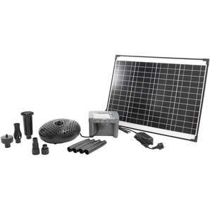 Ubbink Springbrunnenpumpe SolarMax 2500 Accu inkl. PowerControl (13-tlg), Hybrid-Funktion