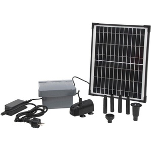 Ubbink Springbrunnenpumpe SolarMax 600 Accu inkl. PowerControl (12-tlg), Hybrid-Funktion