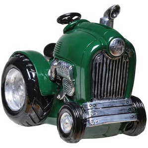 Udo Schmidt 89152 Spardose Traktor grün 12 cm Deko Sparschwein Figur Bauernhof