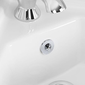 Überlauf-Rosette 30mm x 30mm für Waschbecken in Chrom, von Hudson Reed