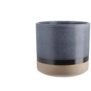 Übertopf - blau - Steingut - 16 cm - 17.7 | Möbel Kraft