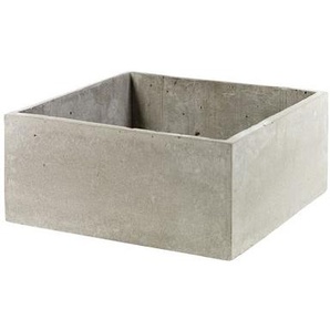 Übertopf Concrete Box stein grau quadratisch / 29 x 29 cm / für Konsole Herb - Serax - Grau