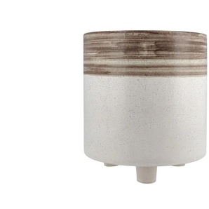 Übertopf - creme - Steingut - 25 cm - 23.0 | Möbel Kraft