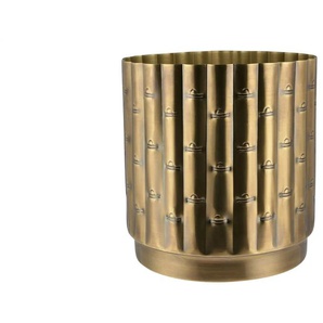 Übertopf - gold - Metall - 31 cm - 23.0 | Möbel Kraft