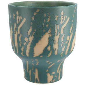 Übertopf - grün - Steingut - 19 cm - 17.0 | Möbel Kraft