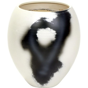 Übertopf LAMBERT Keiichi Pflanzgefäße Gr. H: 37 cm, schwarz (schwarz, weiß) Übertöpfe Freinkeramik