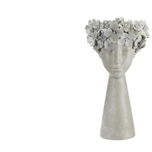 HOME STORY Übertopf Woman - grau - Steinzeug - 39,5 cm - 23.0 | Möbel Kraft