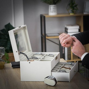 Uhrenbox für 20 Uhren Weiß