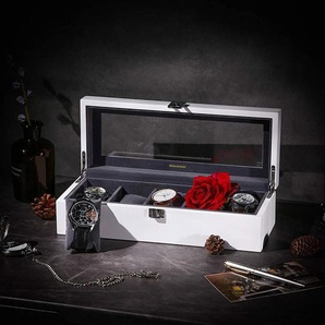 Uhrenbox für 5 Uhren Weiß