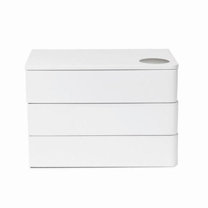 Umbra Schmuckbox, Weiß, Holzwerkstoff, 12x13x19 cm, Ordnen & Aufbewahren, Schmuckaufbewahrung