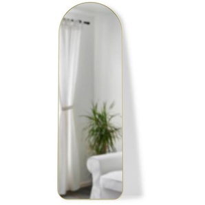 Umbra Standspiegel , Gold , Glas , 51x158x4 cm , Wohnspiegel, Standspiegel