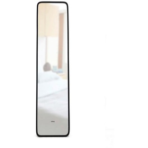 Umbra Standspiegel, Schwarz, Kunststoff, Glas, rechteckig, 37x157x5 cm, feuchtraumgeeignet, senkrecht und waagrecht montierbar, Spiegel, Standspiegel