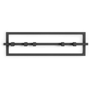 Umbra Wandgarderobe, Schwarz, Metall, 53x15x6 cm, Garderobe, Garderobenleisten & Garderobenhaken