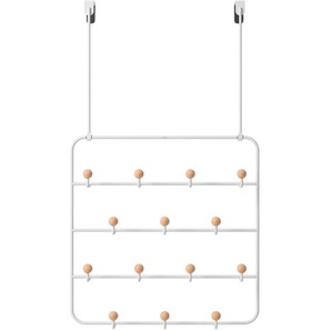 Umbra Wandgarderobe, Weiß, Metall, 36x60x9 cm, Garderobe, Garderobenleisten & Garderobenhaken