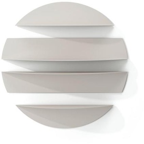 Umbra Wandregal, Grau, Metall, 76x76x19 cm, individuell planbar, Küchen, Küchenmöbel, Küchenregale
