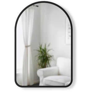 Umbra Wandspiegel , Schwarz , Glas , Freiform , 62x93x3 cm , Badezimmer, Badezimmerspiegel, Badspiegel