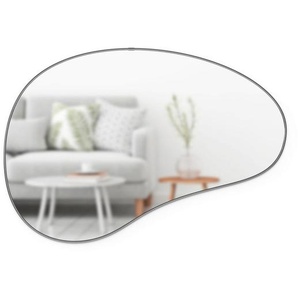 Umbra Wandspiegel, Titan, Glas, formgebogen, 92x61x3 cm, Wohnspiegel, Wandspiegel