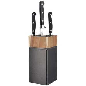 KHG Universal Messerblock   ¦ holzfarben ¦ Maße (cm): B: 10,7 H: 22,3