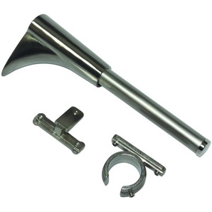 Universal Wandträger Memphis 1- und 2-Lauf für Ø 16 mm Edelstahl-Optik